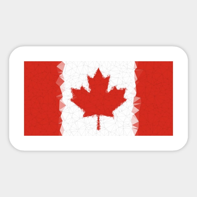 Low Poly Canada Flag Sticker by TRIME